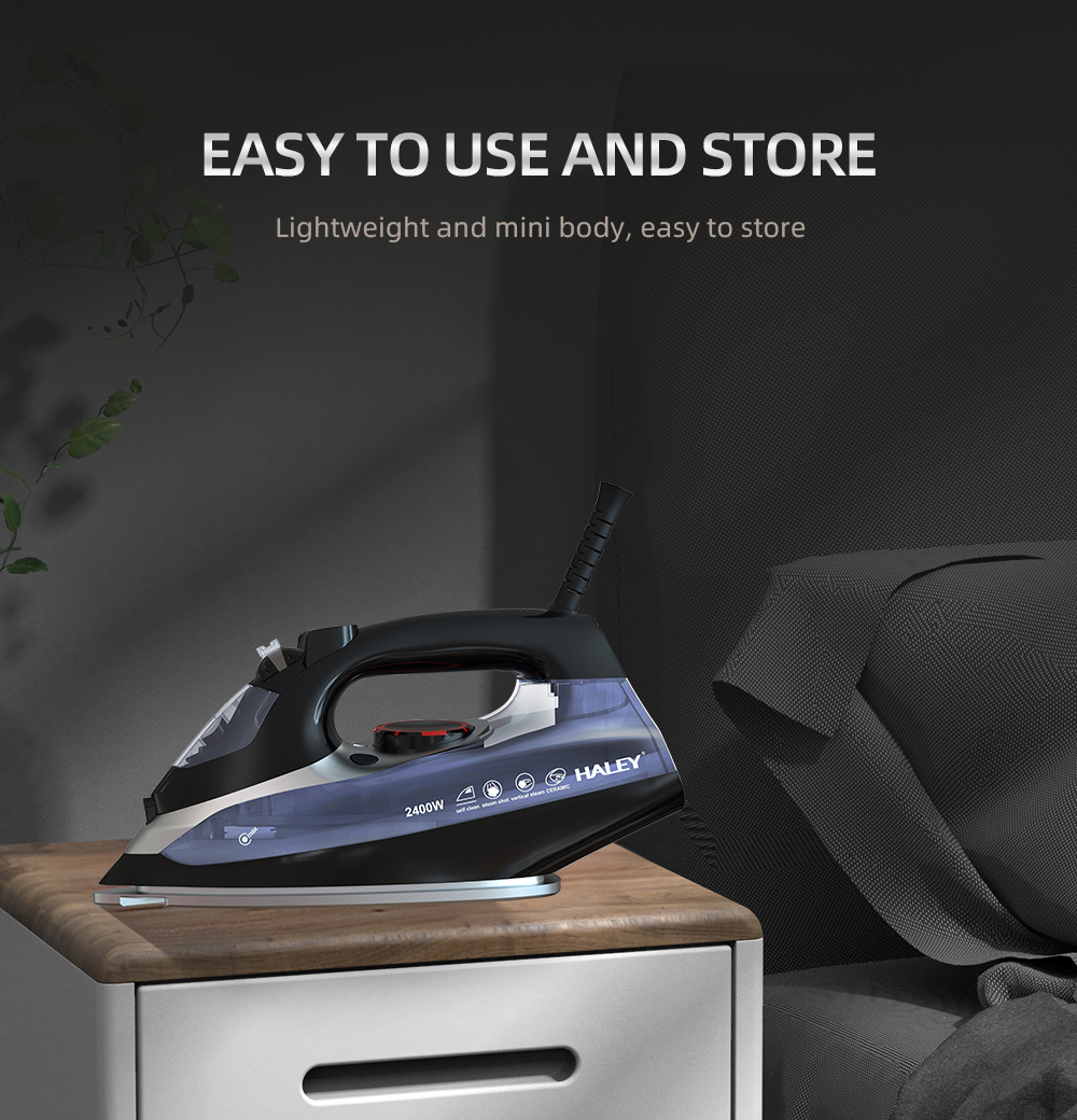 HALEY Crystal Ceramic Steam Iron with Vertical Steam