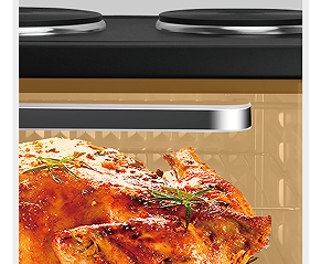 HALEY 48L Electric Oven with Dual Burners