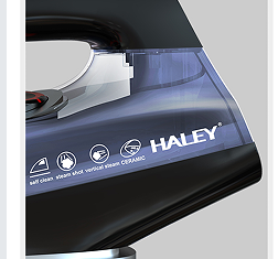 HALEY Crystal Ceramic Steam Iron with Vertical Steam