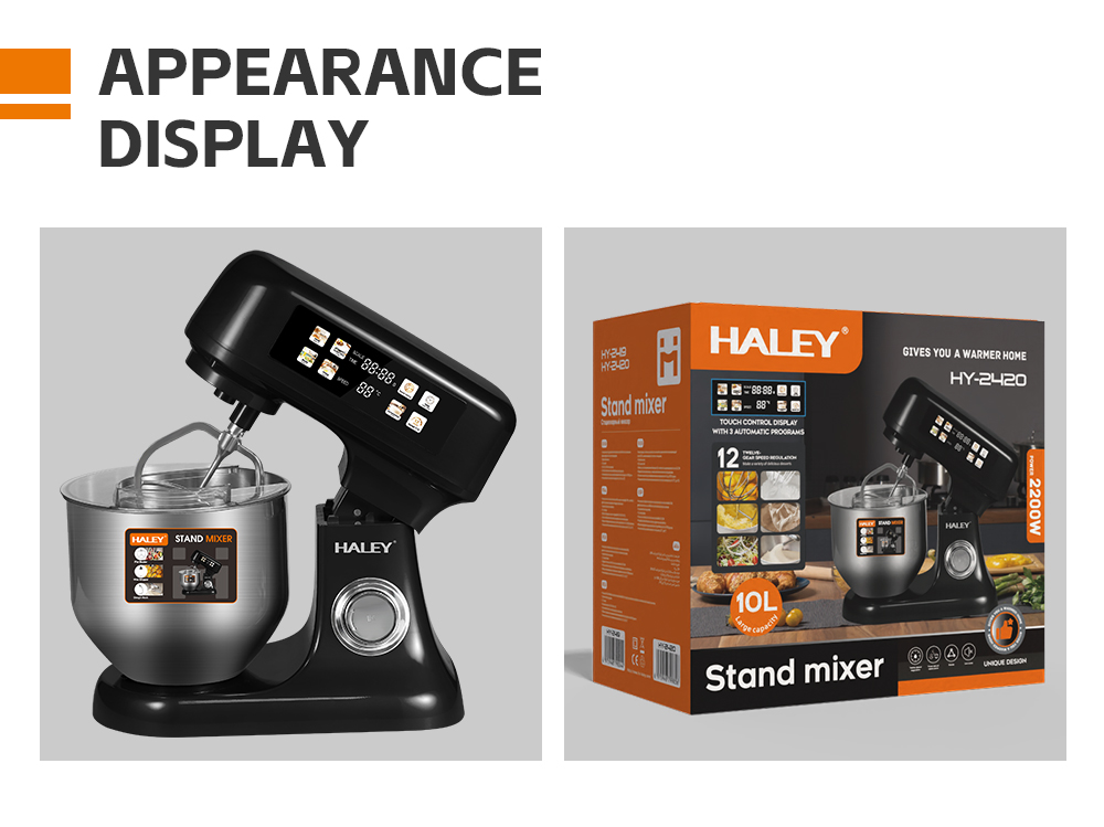 HALEY 10L Smart Stand Mixer with Touch Screen