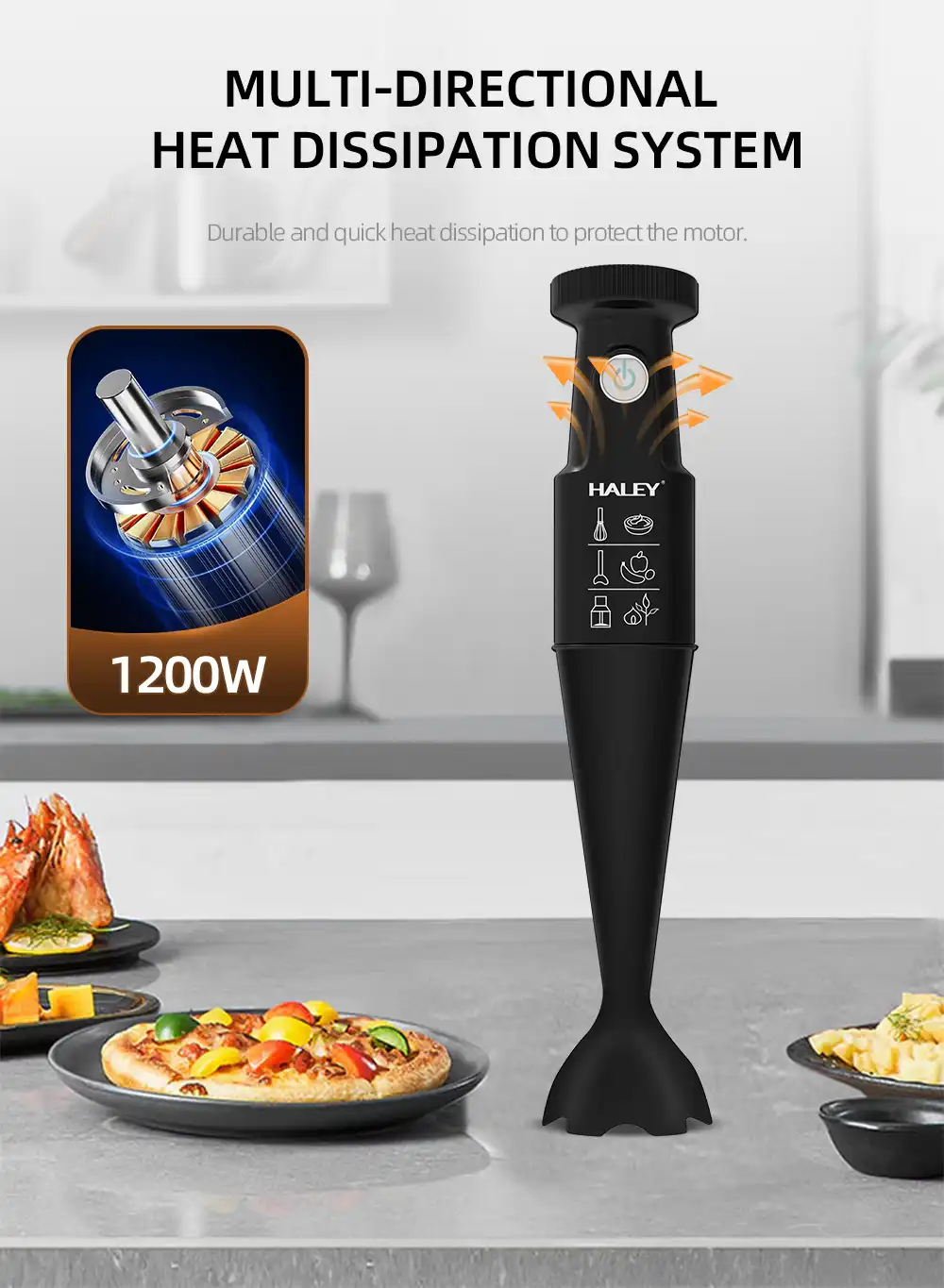 HALEY 1200W Hand Blender