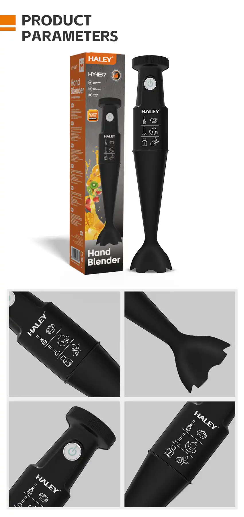 HALEY 1200W Hand Blender