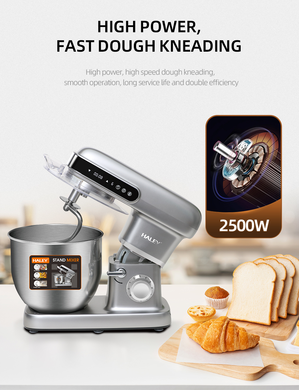 HALEY 12L Commercial Stand Mixer