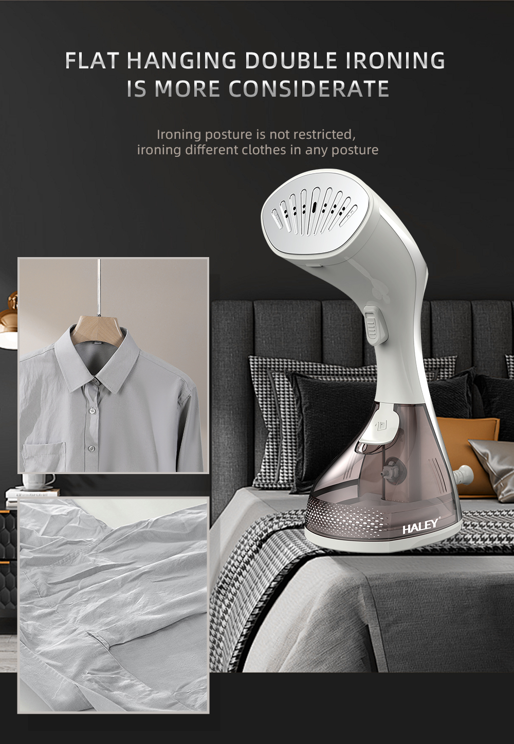 HALEY 1500W Handheld Garment Steamer