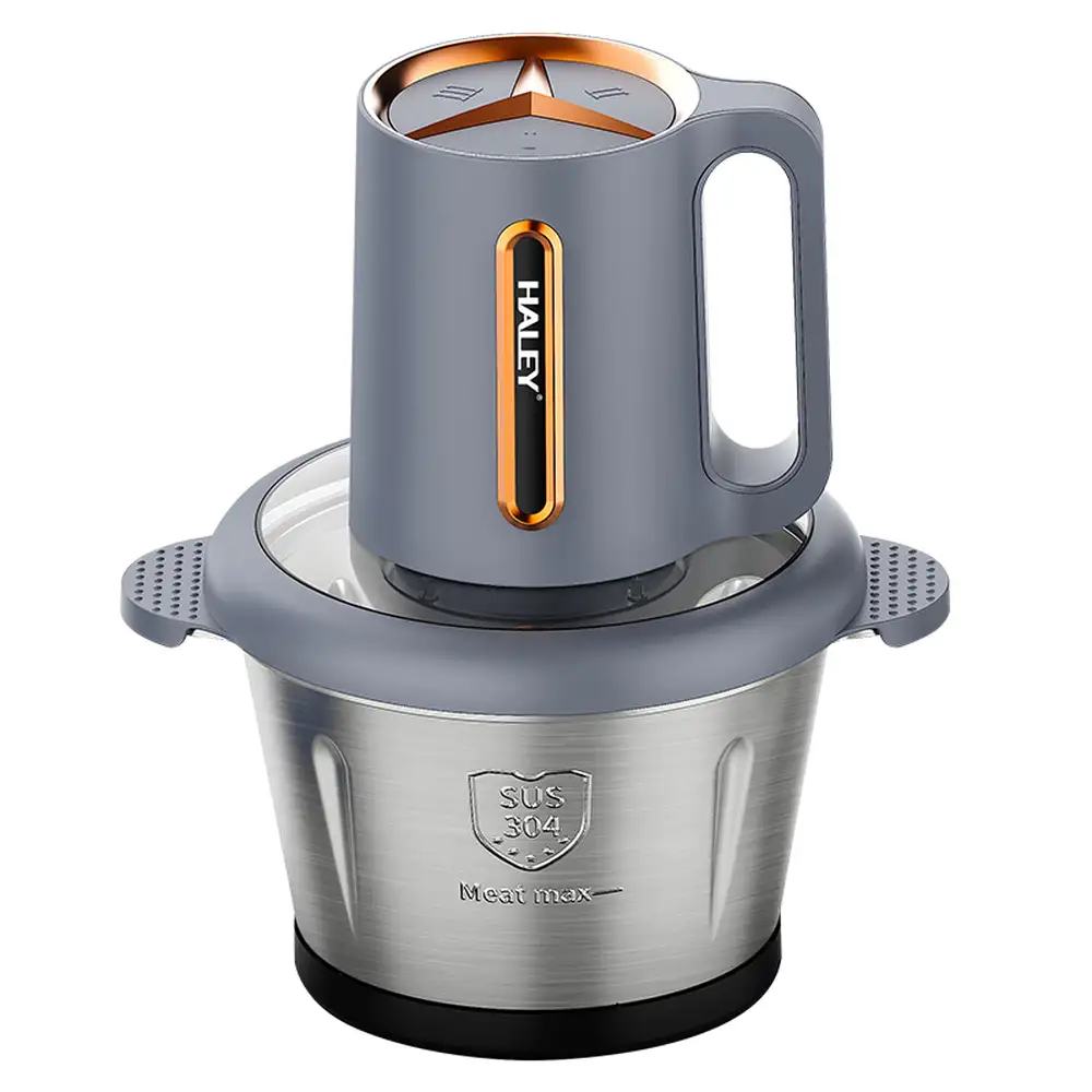 HALEY 2.0L Electric Food Chopper 1000W with Stainless Steel 4-Blade System