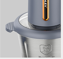 HALEY 2.0L Electric Food Chopper 1000W with Stainless Steel 4-Blade System