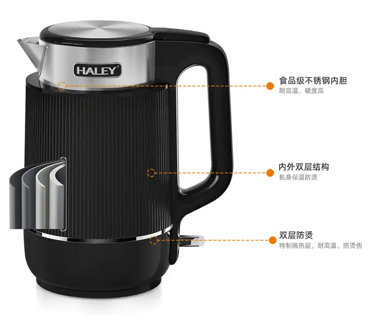 HALEY 2.2L Stainless Steel Electric Kettle