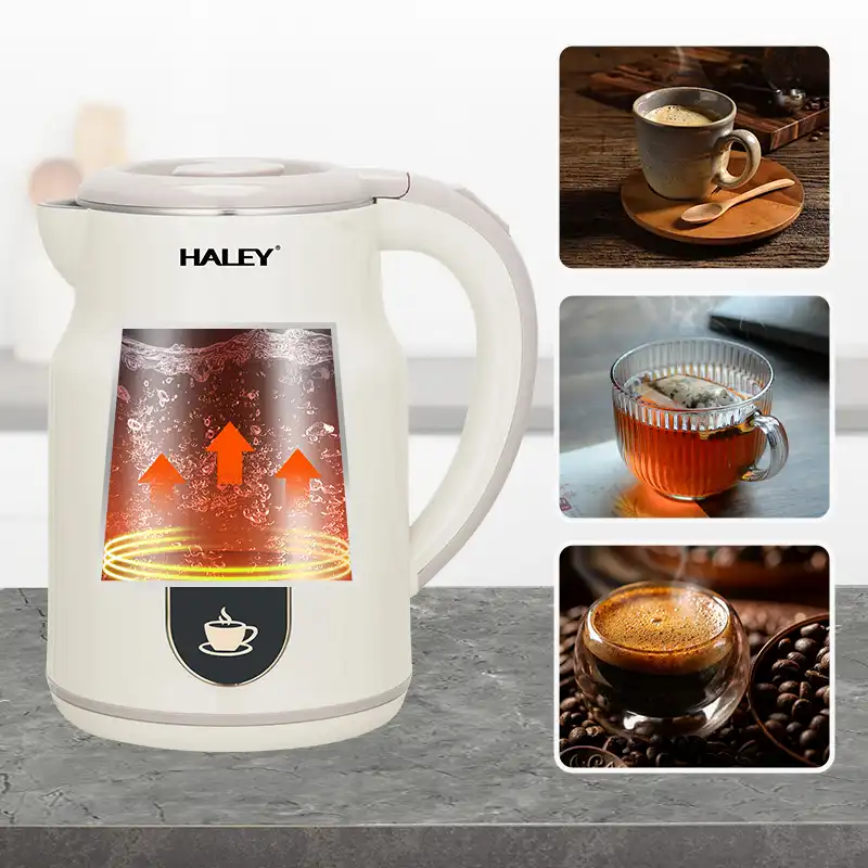HALEY 2.5L Double-Wall Stainless Steel Electric Kettle