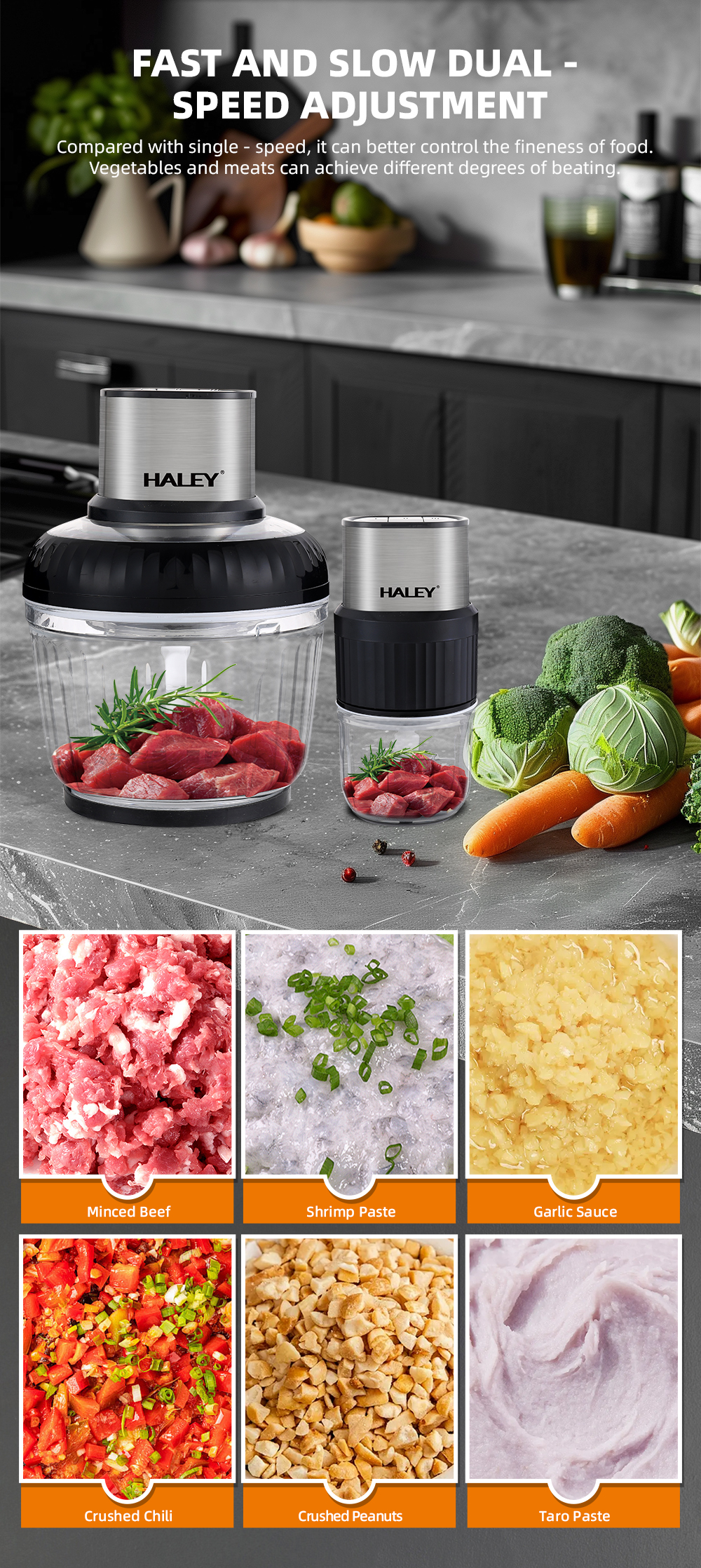 HALEY 2.5L Multifunction Food Processor