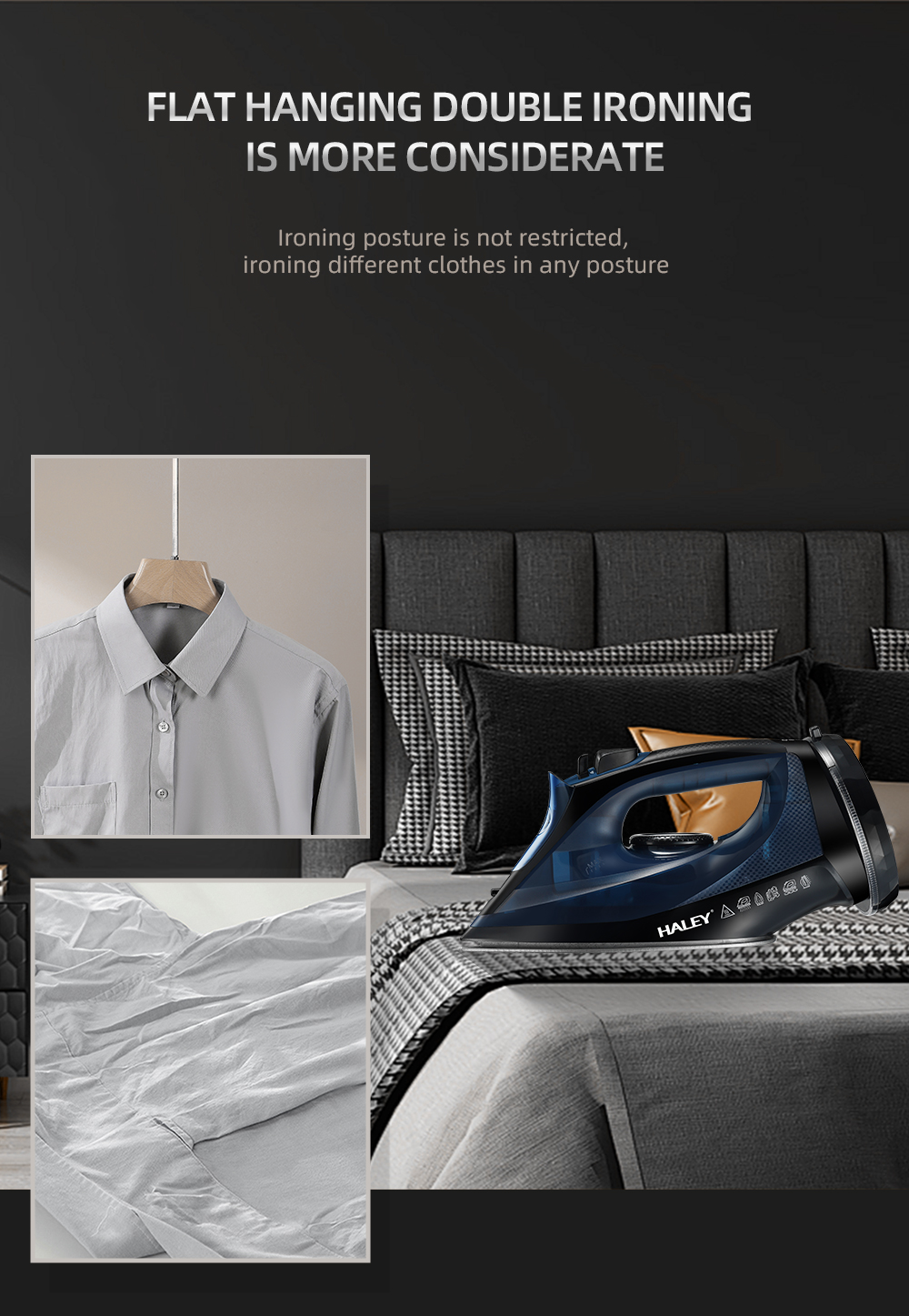 HALEY 2400W Powerful Steam Iron