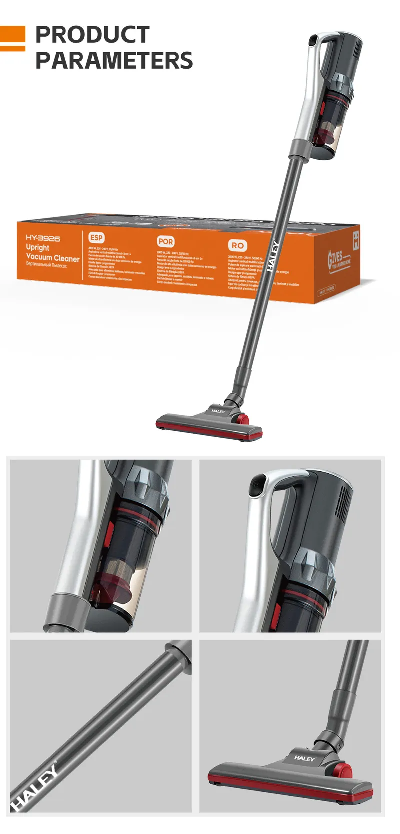 HALEY 3-in-1 Handheld Vacuum Cleaner