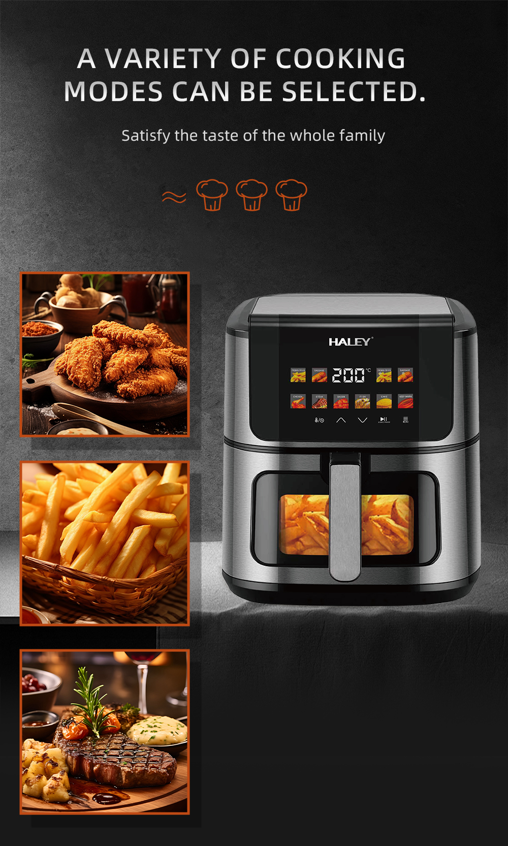 HALEY 3000W Air Fryer
