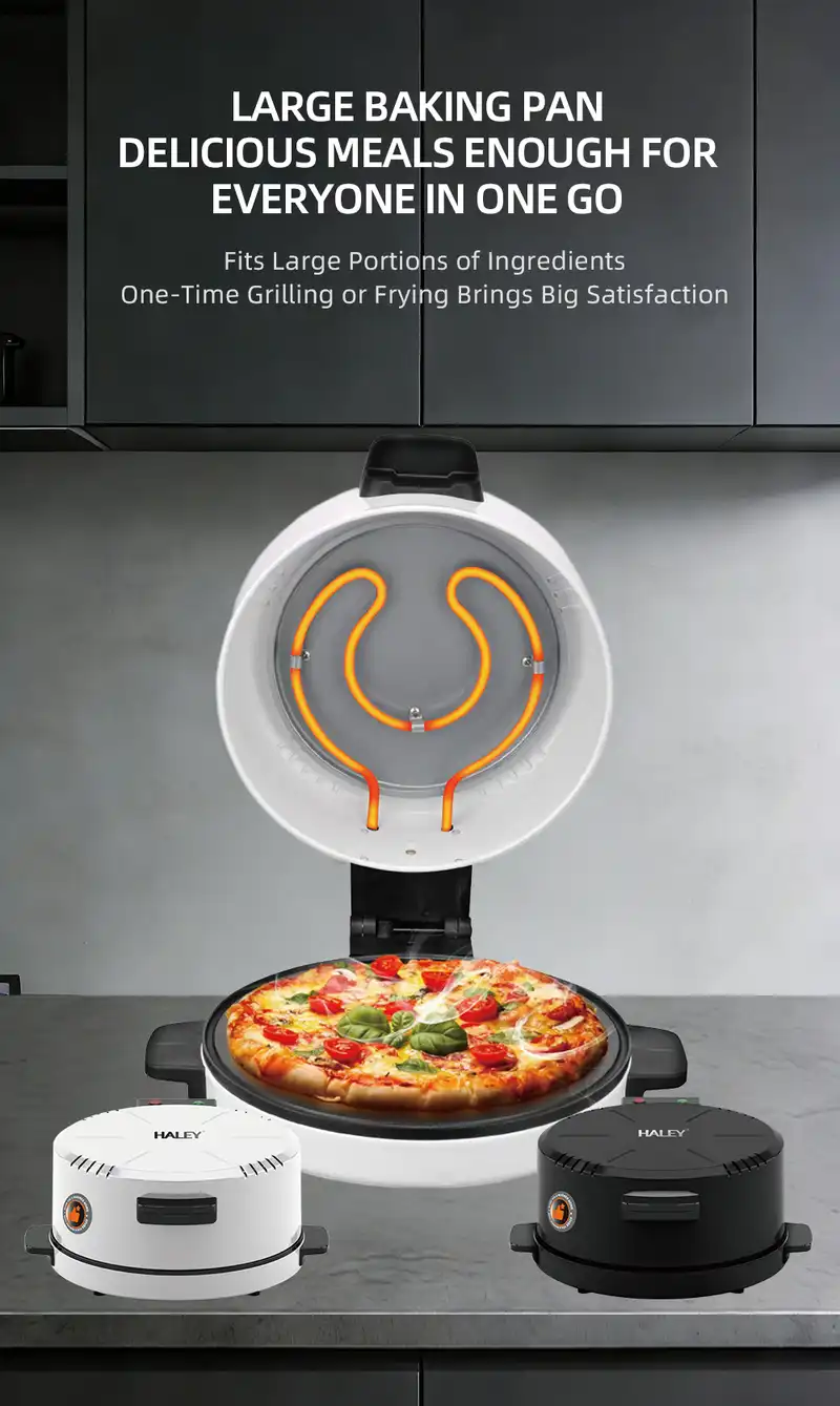 HALEY 30CM Arabic Bread Maker with Non-Stick Coating