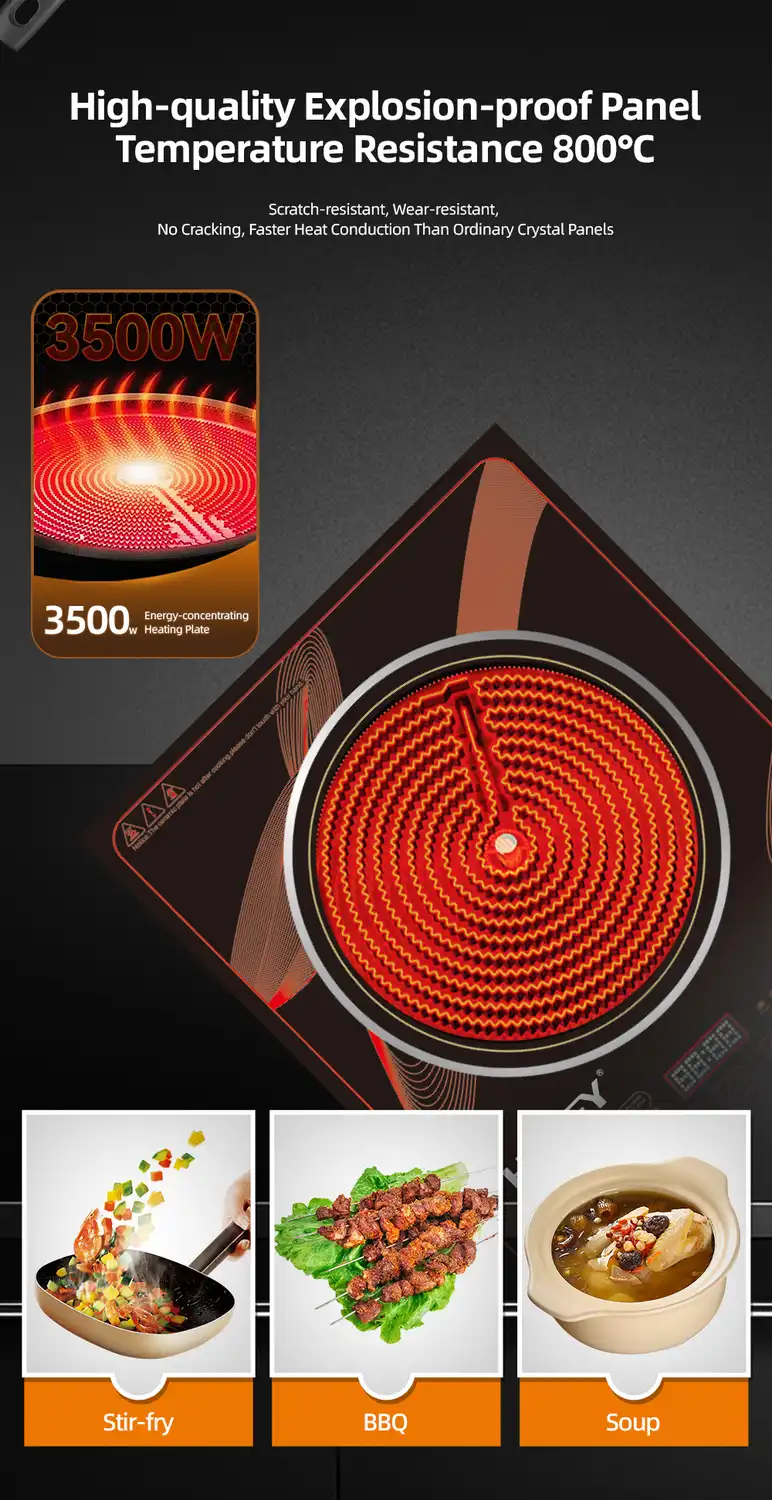 HALEY 3500W High Power Induction Cooker