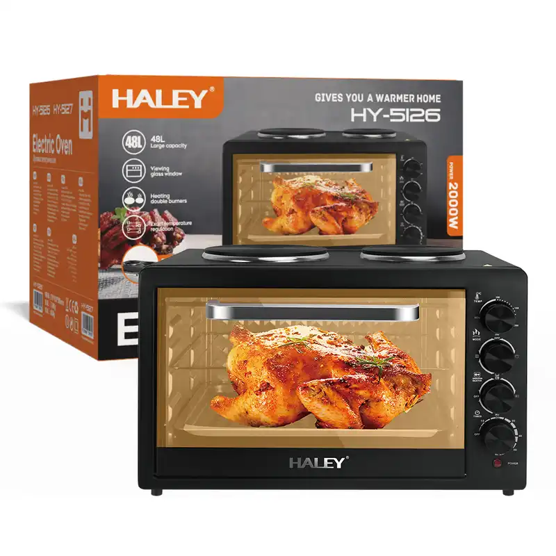 HALEY 48L Electric Oven with Dual Burners (4) HALEY 48L Electric Oven with Dual Burners