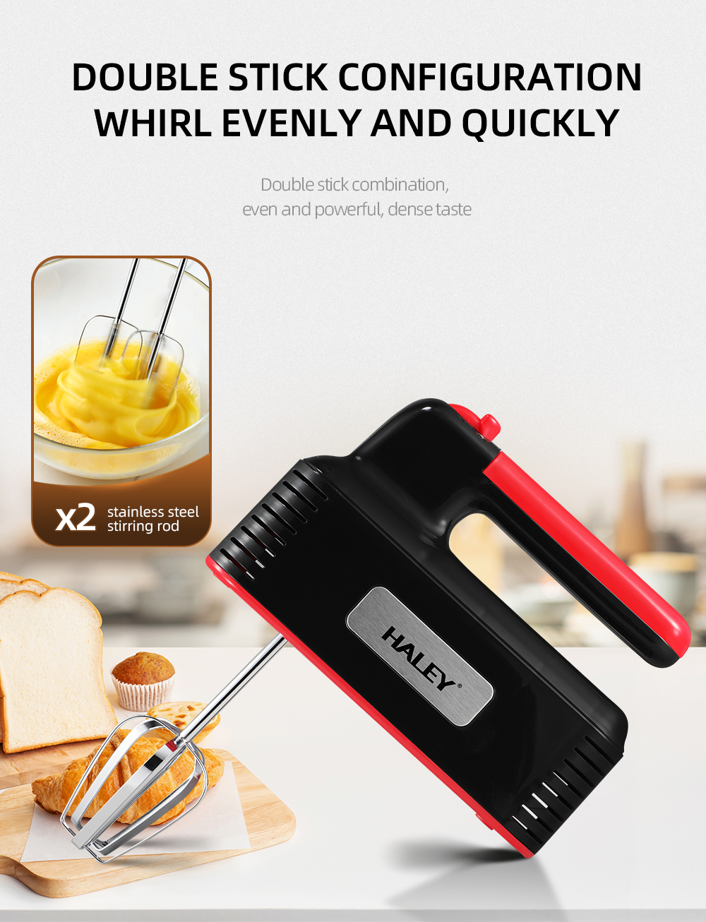 HALEY 500W Hand Mixer