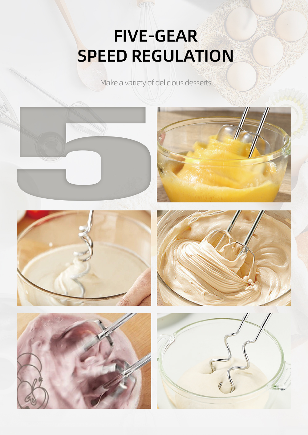 HALEY 500W Hand Mixer