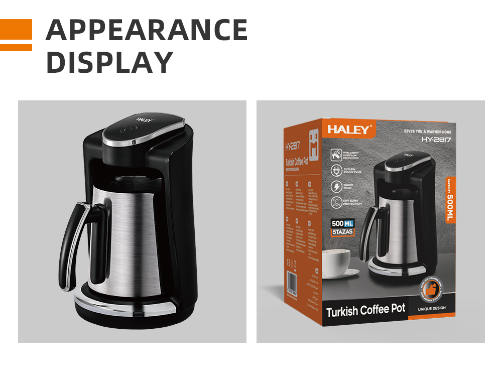 HALEY 500ml Turkish Coffee Pot