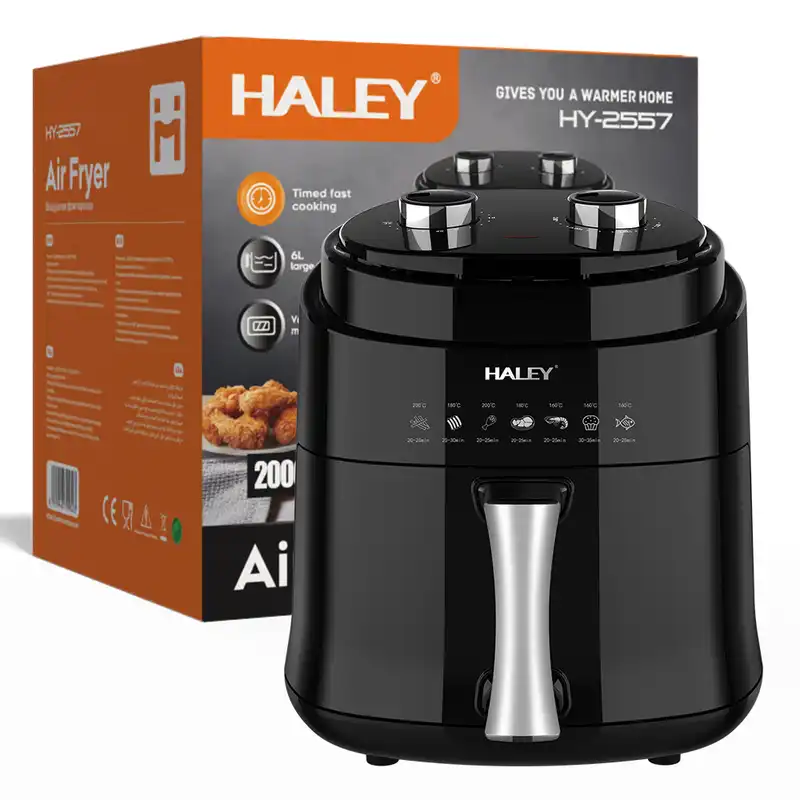HALEY 6L Air Fryer with 2000W Power (1) HALEY 6L Air Fryer with 2000W Power