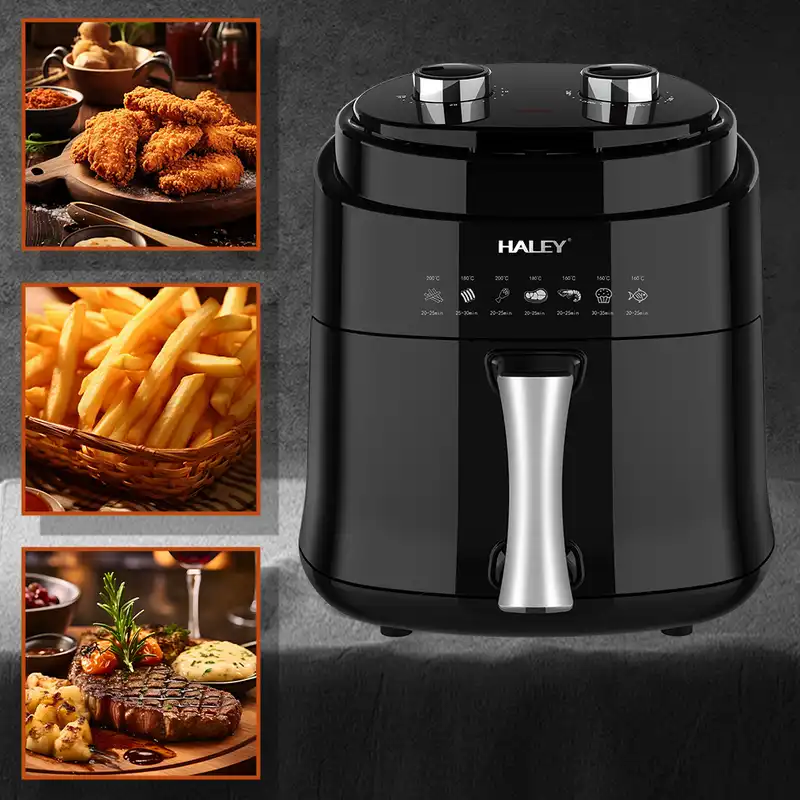 HALEY 6L Air Fryer with 2000W Power (3) HALEY 6L Air Fryer with 2000W Power