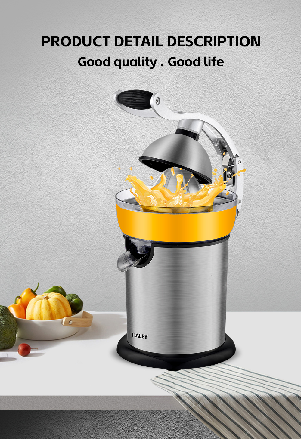 HALEY 800W Citrus Juicer