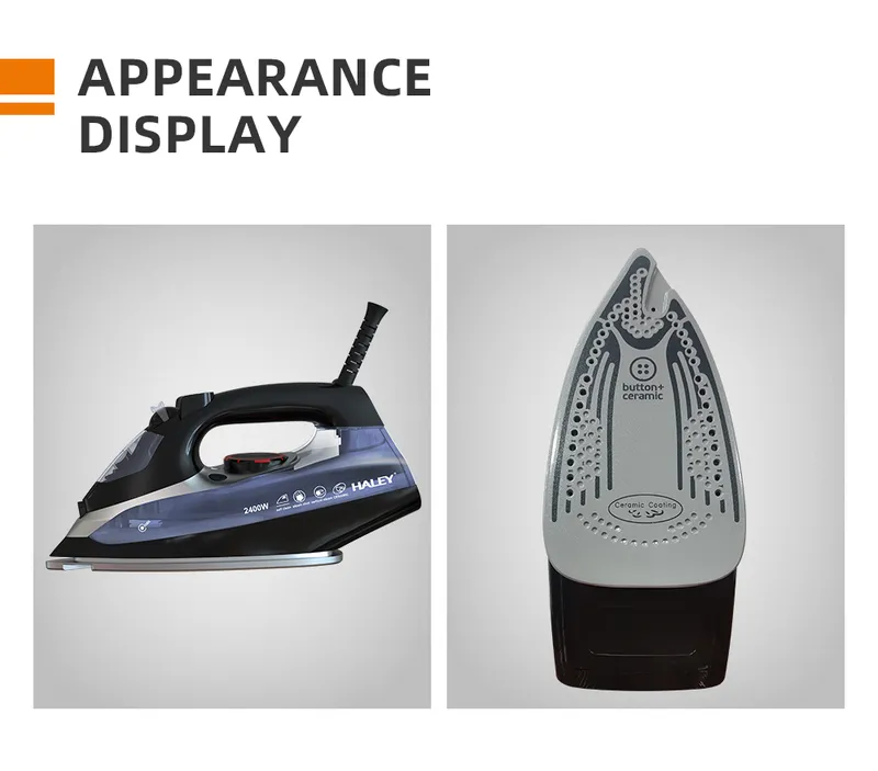 ALEY Crystal Ceramic Steam Iron with Vertical Steam