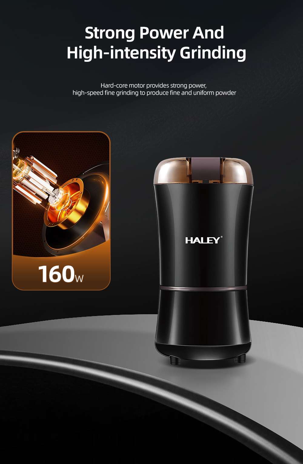 HALEY Electric Coffee Grinder