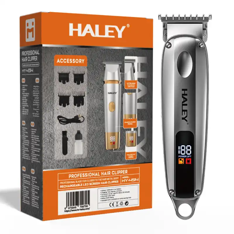 HALEY Professional Hair Clipper with 1300mAh Lithium Battery (1) HALEY Professional Hair Clipper with 1300mAh Lithium Battery