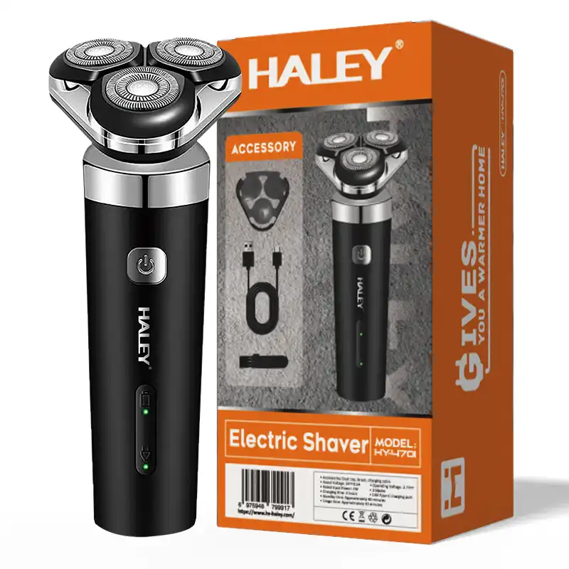HALEY USB Rechargeable 3-Blade Electric Shaver (1) HALEY USB Rechargeable 3-Blade Electric Shaver
