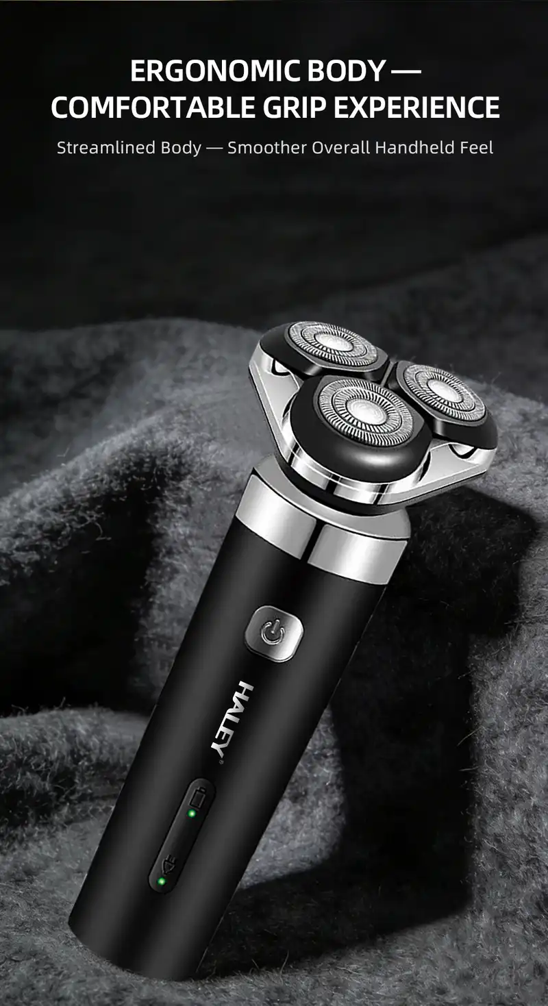 HALEY USB Rechargeable 3-Blade Electric Shaver