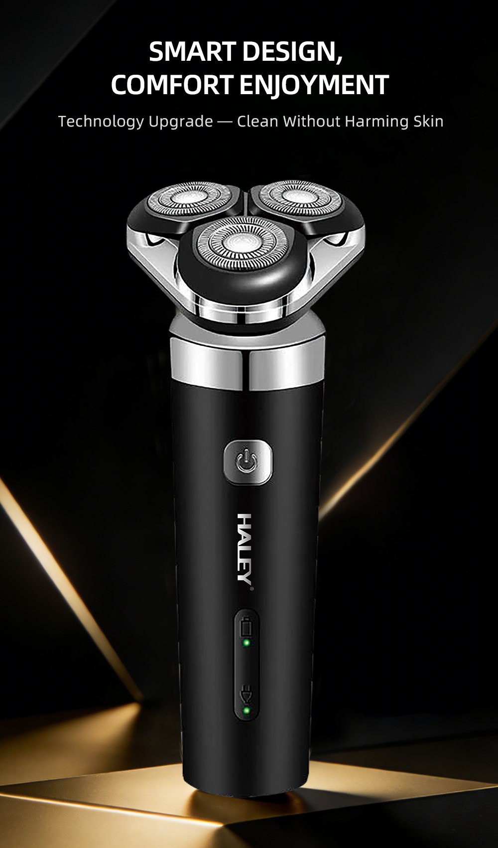 HALEY USB Rechargeable 3-Blade Electric Shaver