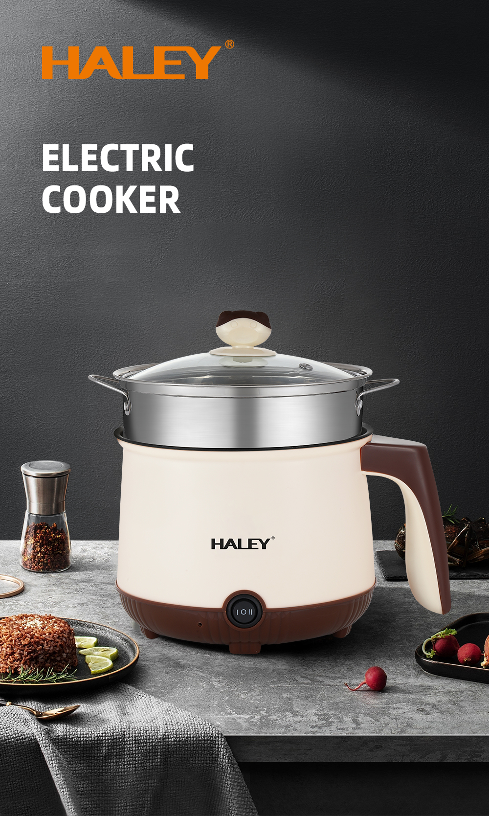 Haley 2.2L Multifunctional Electric Cooker