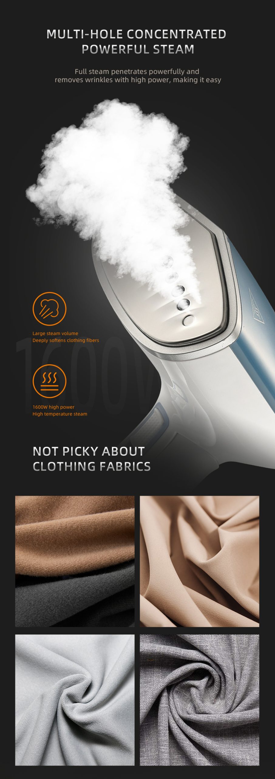 Haley Handheld Garment Steamer