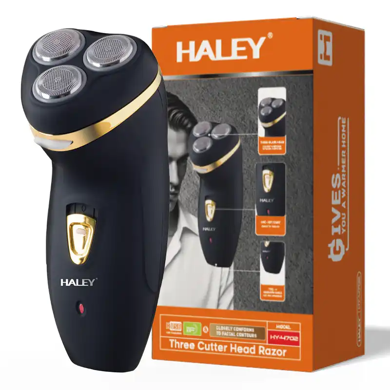 HALEY Rechargeable Triple-Blade Electric Shaver (1) HALEY Rechargeable Triple-Blade Electric Shaver