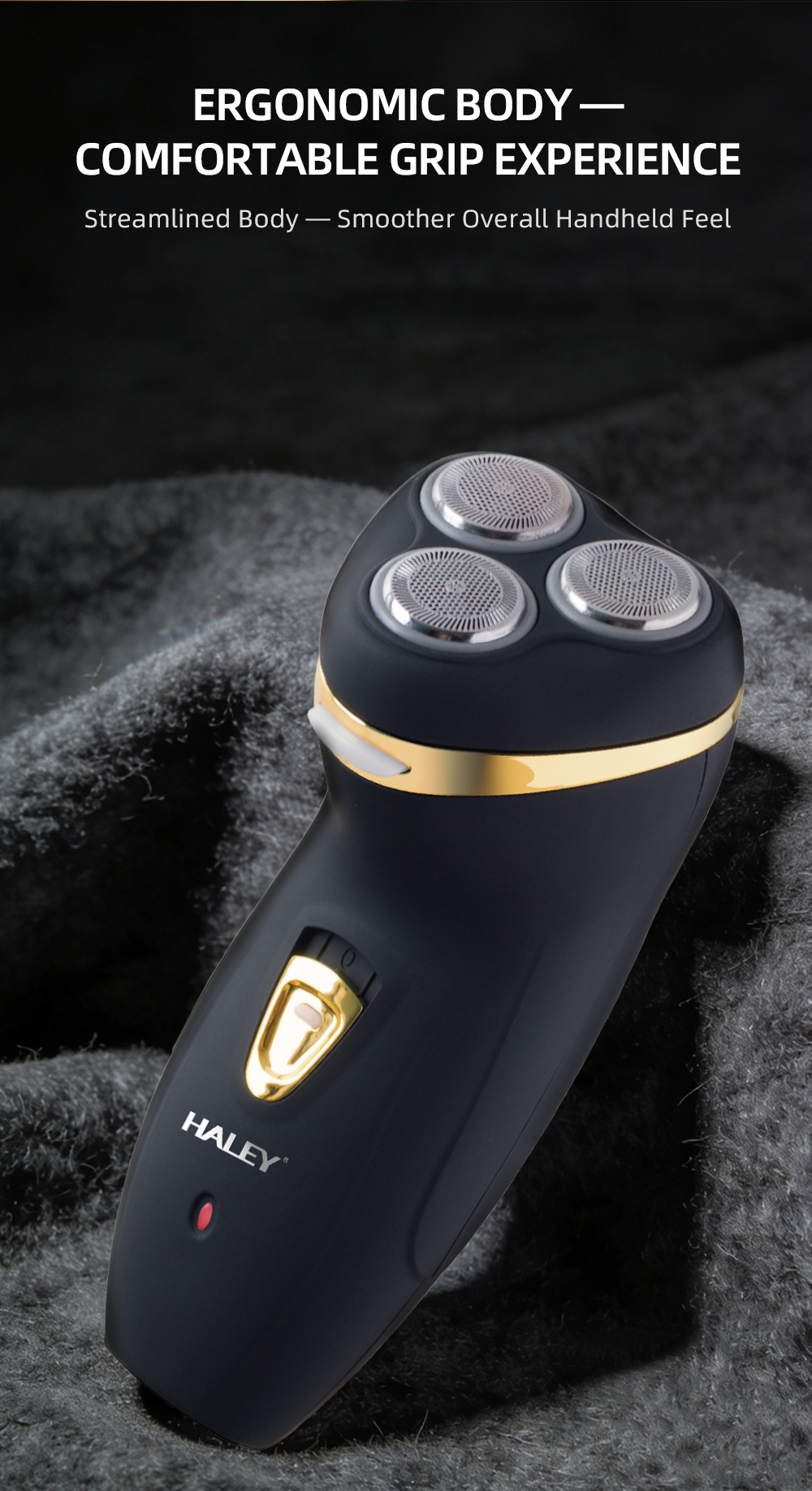 HALEY Rechargeable Triple-Blade Electric Shaver