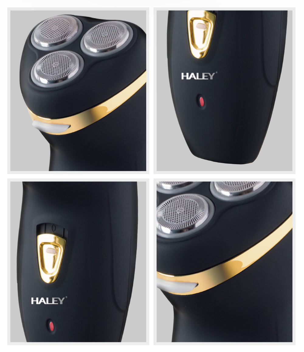 HALEY Rechargeable Triple-Blade Electric Shaver 