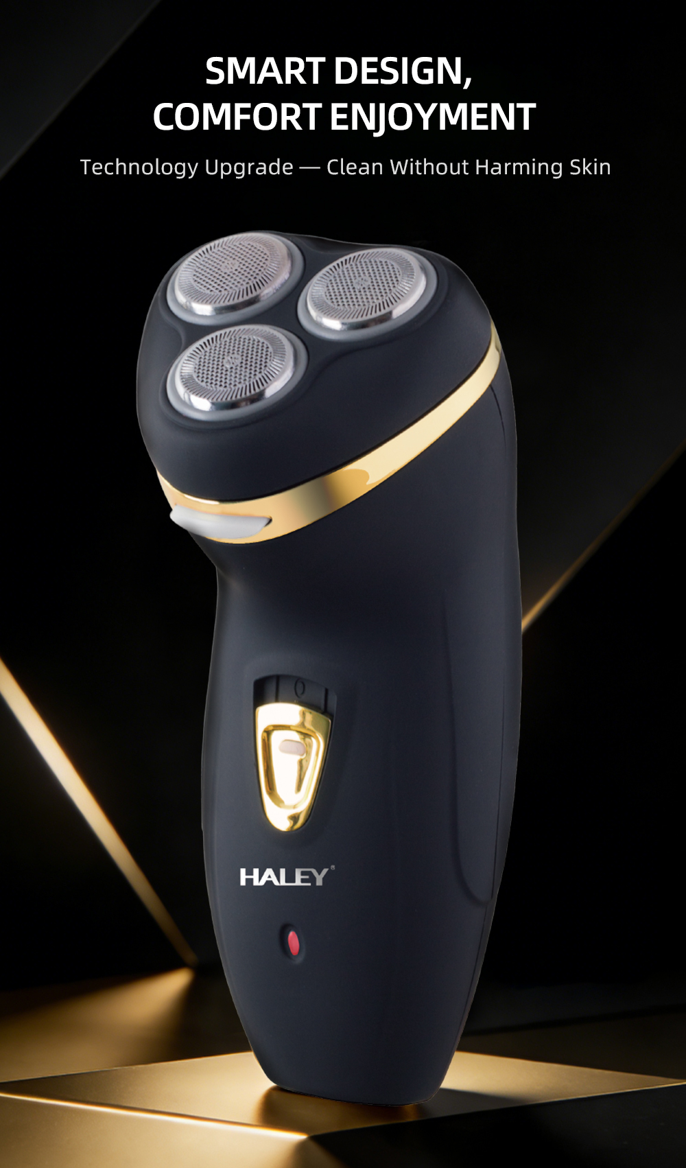 HALEY Rechargeable Triple-Blade Electric Shaver 