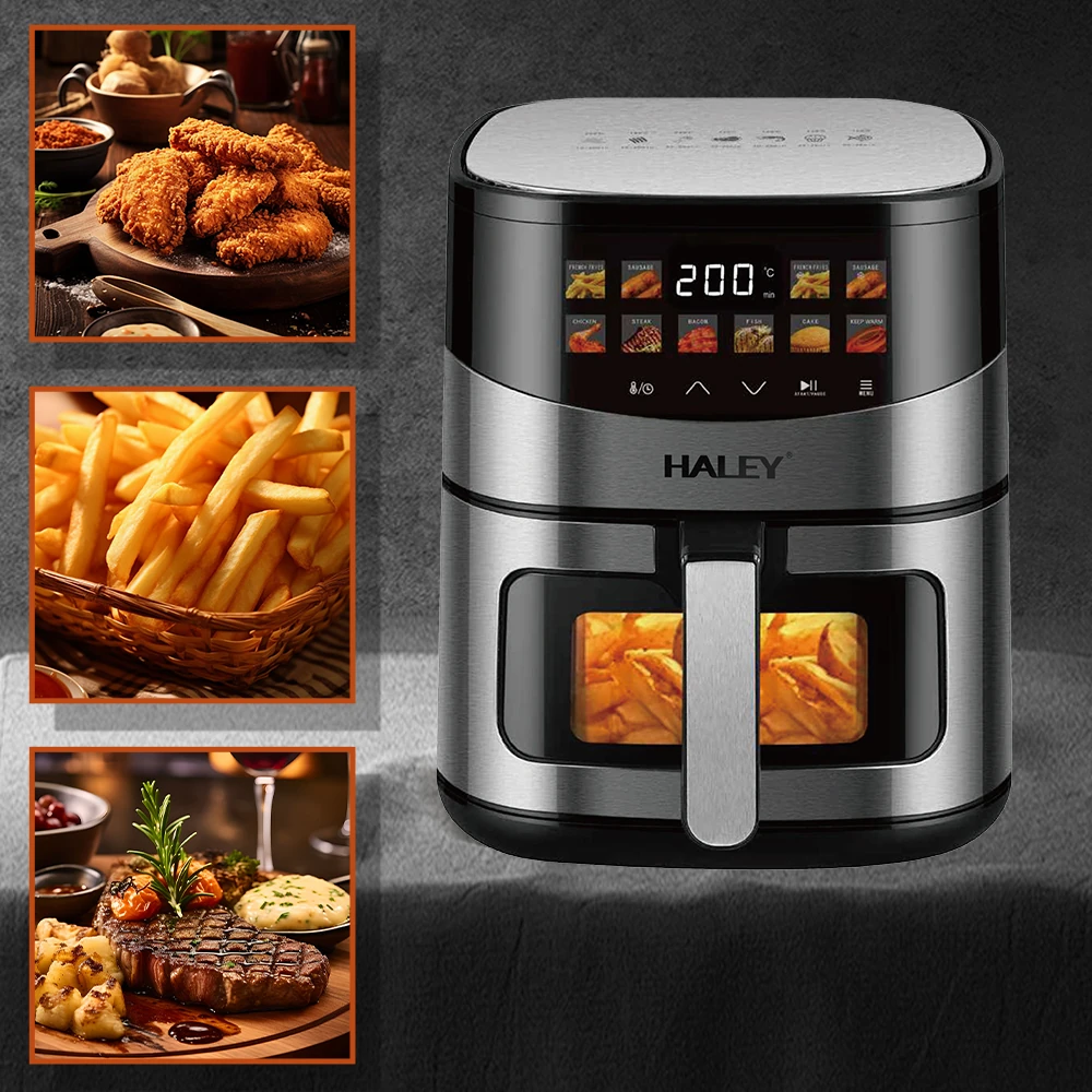 11L 3000W Digital Air Fryer Oven with 10 Preset Menus