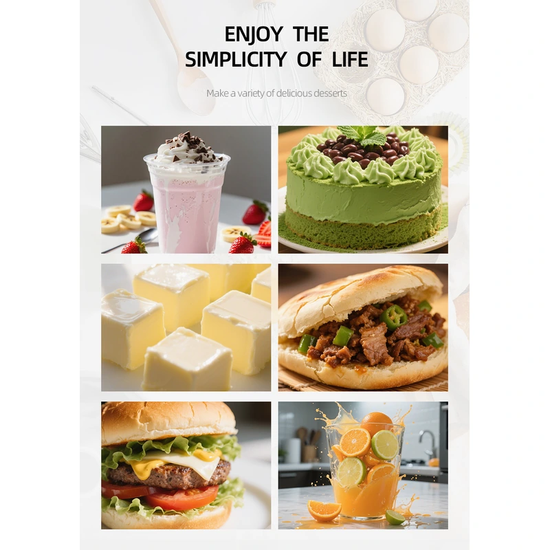 1500W High-Power Detachable Stainless Steel Hand Blender