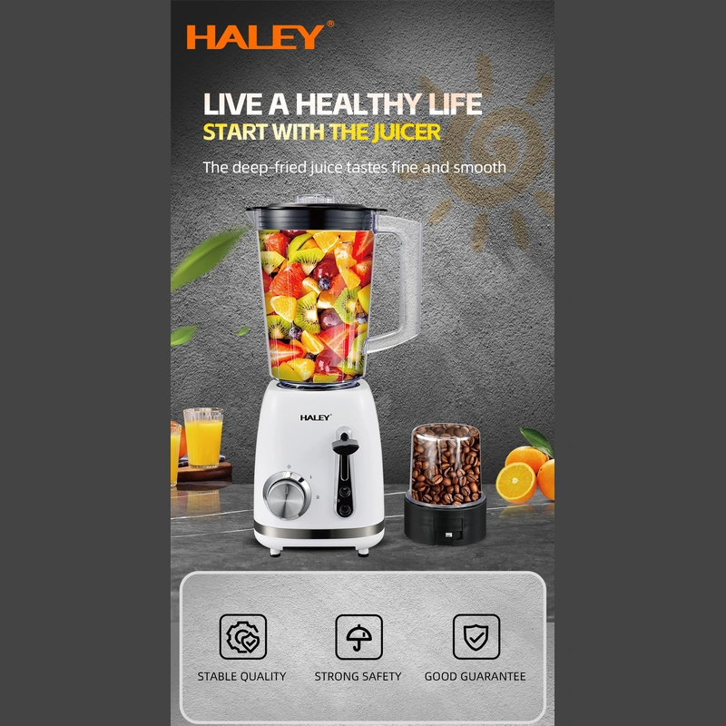 HALEY 500W 1.5L Blender with Ice Crushing & Pulse Function
