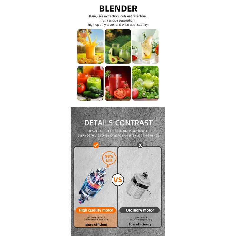 HALEY 500W 1.5L Blender with Ice Crushing & Pulse Function