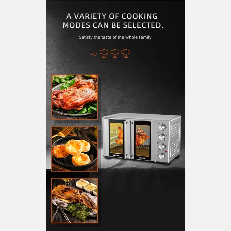 HALEY 65L 3000W Large Capacity Electric Oven with Rotisserie