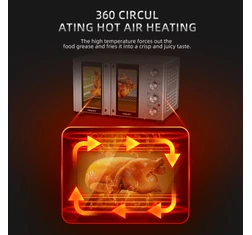 HALEY 65L 3000W Large Capacity Electric Oven with Rotisserie