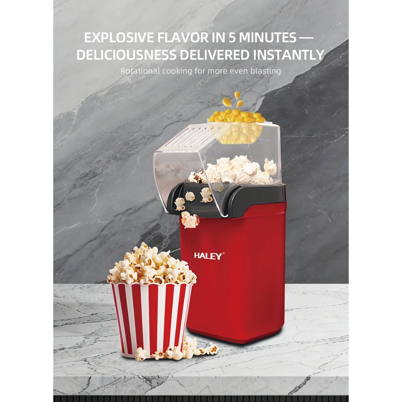 HALEY 1200W Hot Air Popcorn Maker