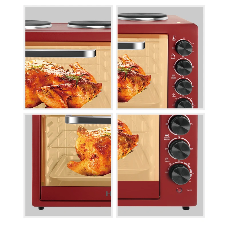 HALEY 48L Electric Oven with Dual Hot Plates