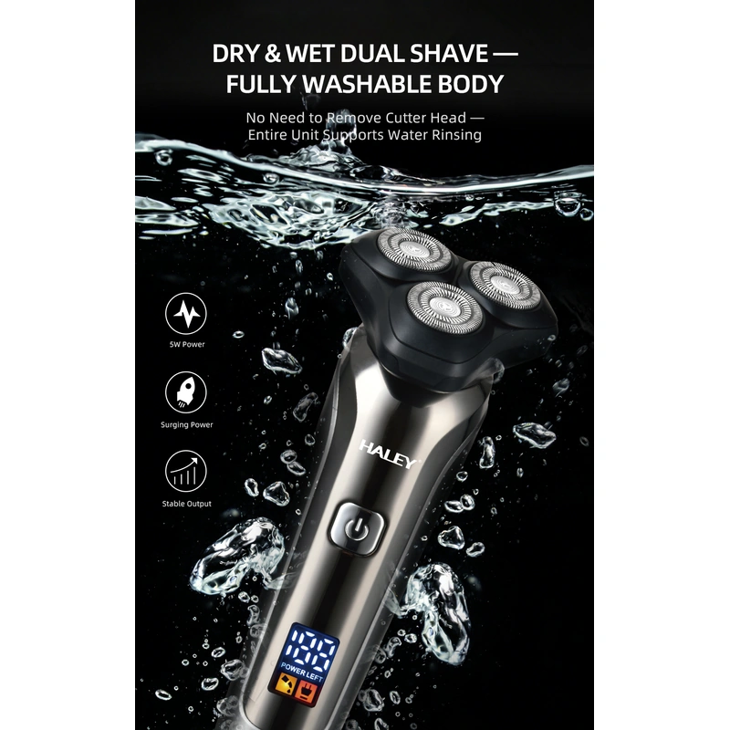 HALEY Waterproof Electric Shaver